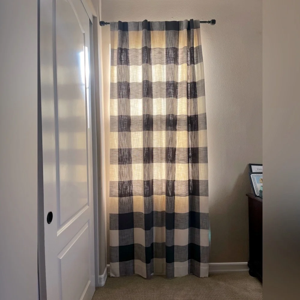 Bryce Buffalo Check Curtain UNLINED